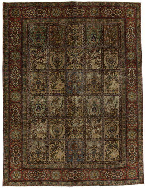 Bakhtiari - old Persian Carpet 396x297