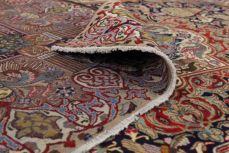 Kashmar - old Persian Carpet 393x306 - Picture 4