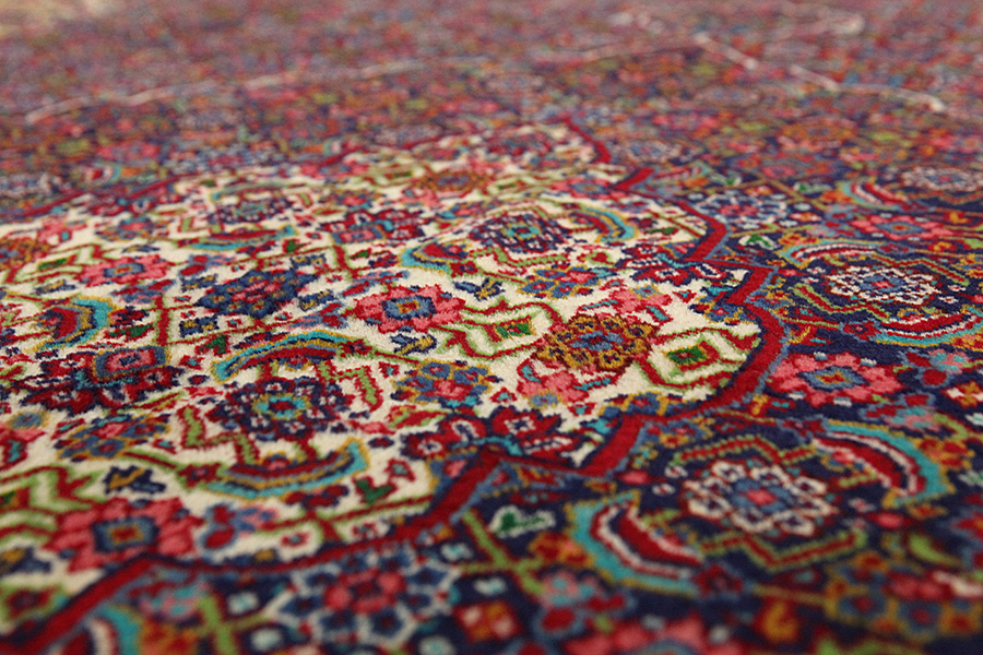 Bijar - Kurdi Persian Carpet 396x297 - Picture 8