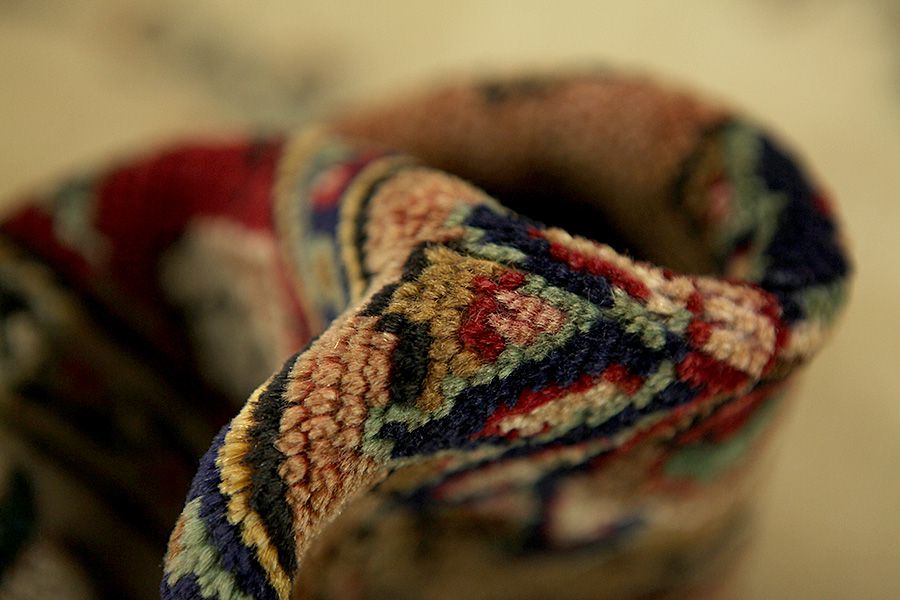 Kerman - Lavar Persian Carpet 388x294 - Picture 6