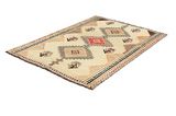 Gabbeh - old Persian Carpet 197x126 - Picture 2